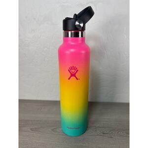 RARE!  Hydro Flask 24oz Ombre Hawaiian Rainbow / Shave Ice Water Bottle